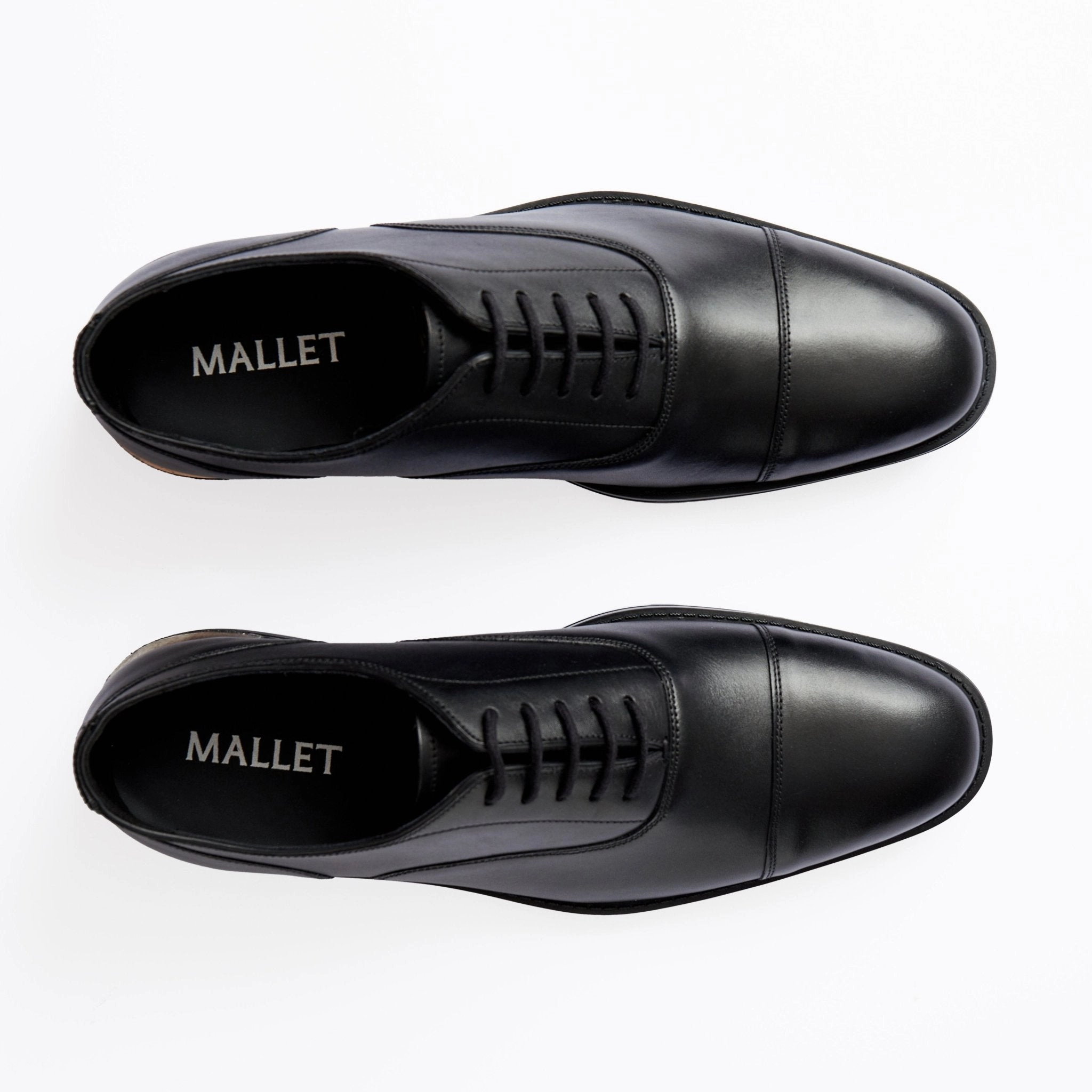 Stanmore Oxford Black Austin Low Height Leather Oxfords