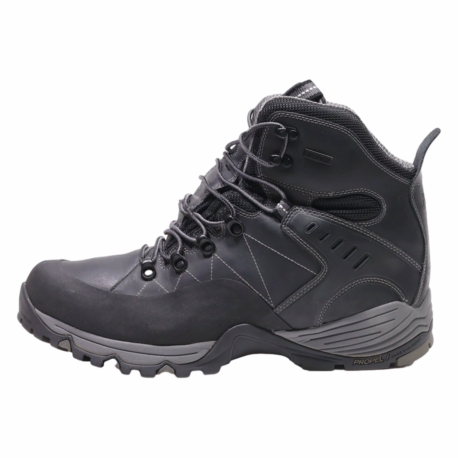 ABSORE Hiking Boots Black Leather Mens UK 12 Best Hiking Shoes For Rim To Rim