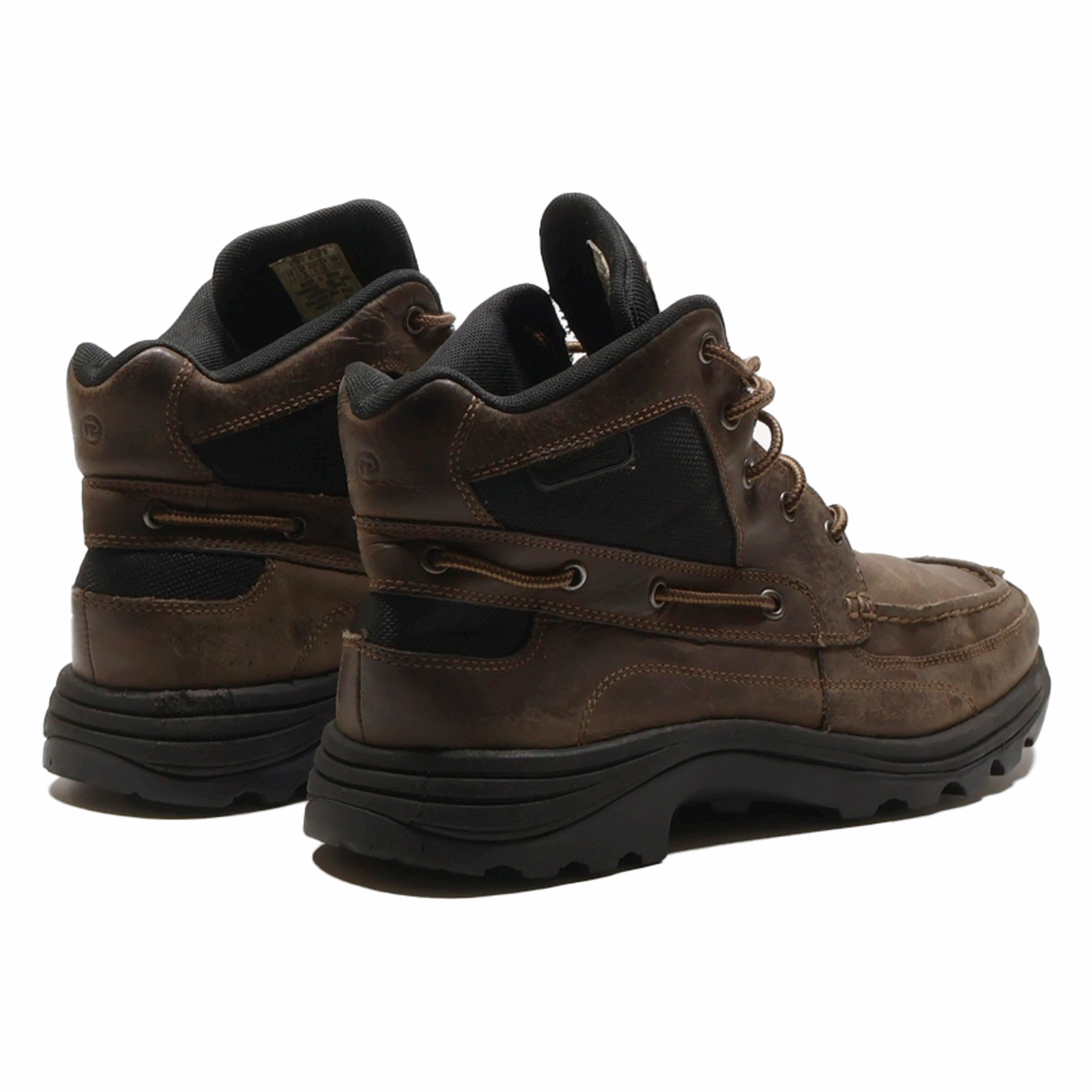 ROCKPORT Hiking Boots Brown Leather Mens UK 9 Hiking Shoes That Aren't Ugly