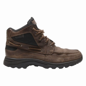 Top Rated Hiking Shoes ROCKPORT Hiking Boots Brown Leather Mens UK 9