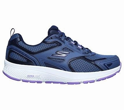Ultra Cushioned Running Shoes Skechers scarpa da corsa da donna Go Run Consistent 128075 BLPR blu viola