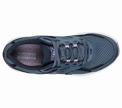 Skechers scarpa da corsa da donna Go Run Consistent 128075 BLPR blu viola Shoes To Run