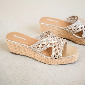 Mary Jane Wedding Shoes GIOSEPPO - Brimfield - Platino