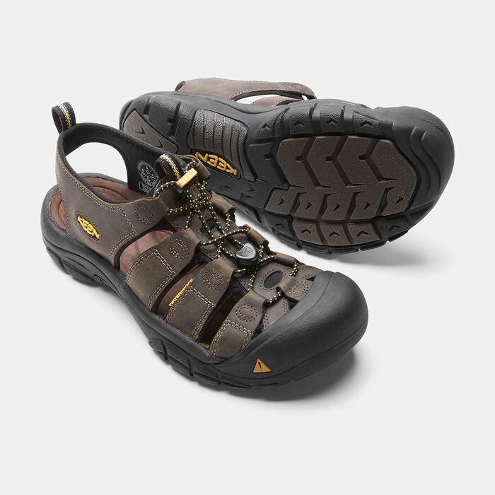 KEEN MEN'S NEWPORT LEATHER - BISON Oboe Hiking Shoes