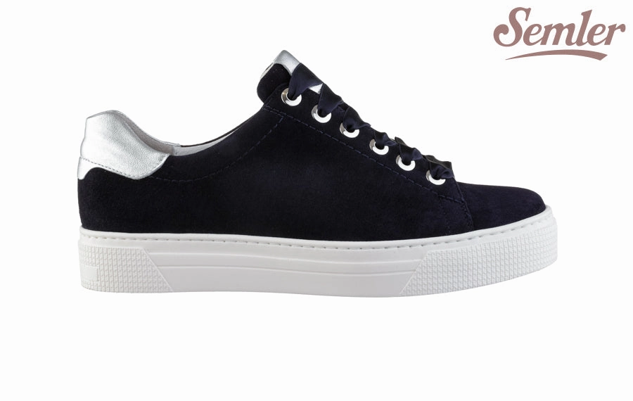 Sem Dove Navy Tan Brogues