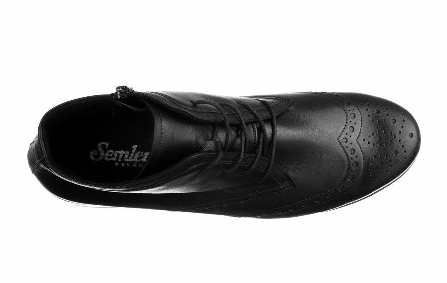 Sem Teacher Black Classic Leather Brogues