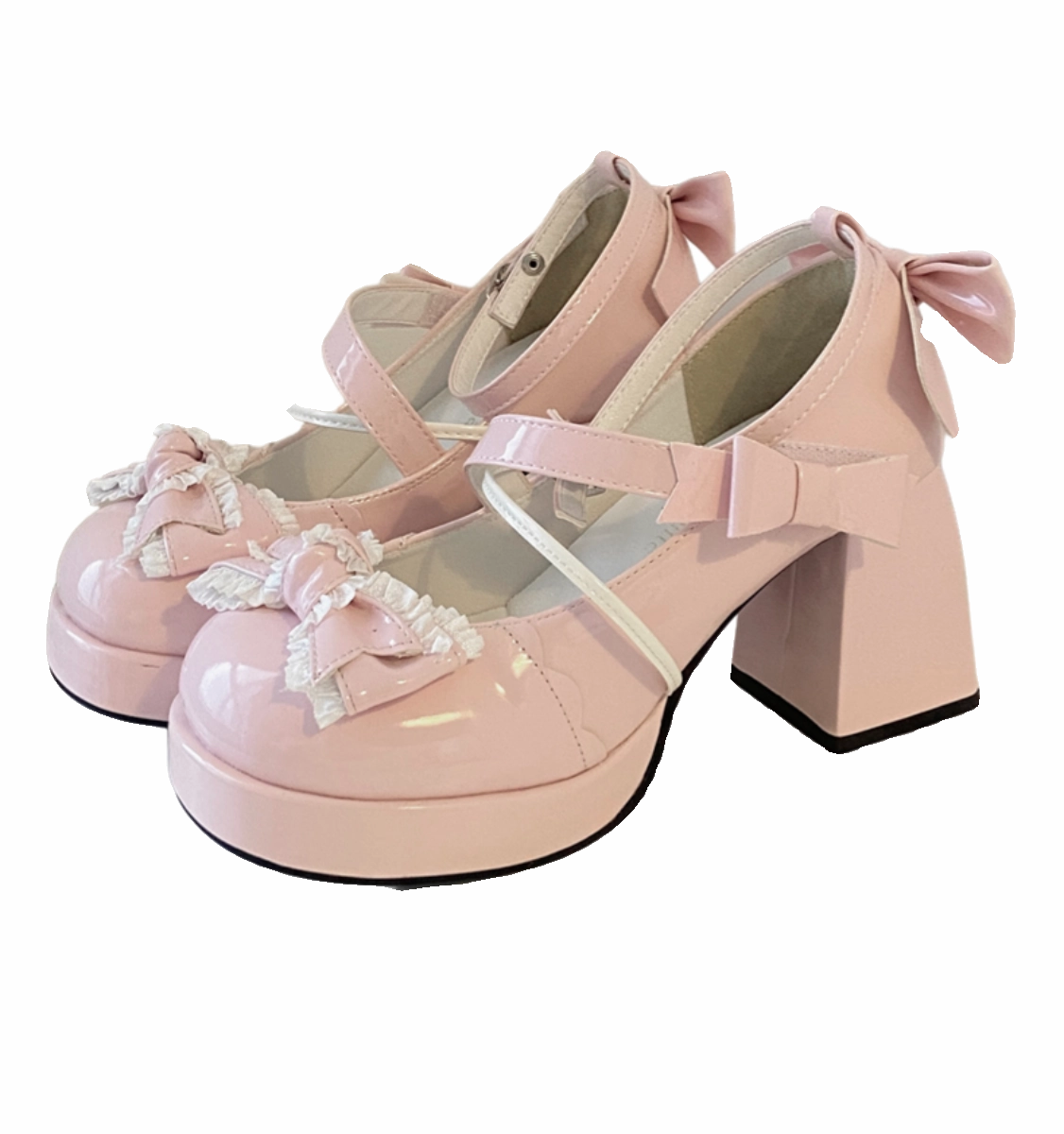 SFS! Girl's Heart Platform Heels Perfect Mary Jane Shoe