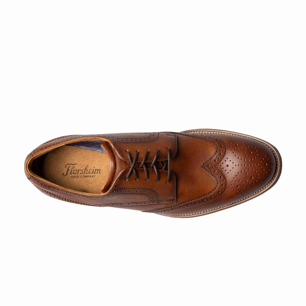 Wood Defender Oxford Brown Rucci Wingtip Oxford Cognac