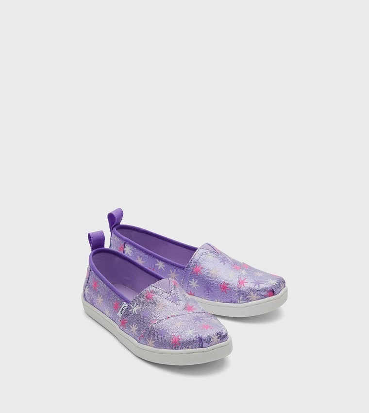 Munro Casual Shoes Toms Alpargata 10020127 Kids Purple Canvas Slip On Casual Shoes JOBB894