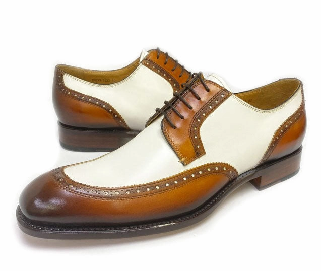 Style: 19030-1233-Camel/Cream Pinpoint Oxford Shirts