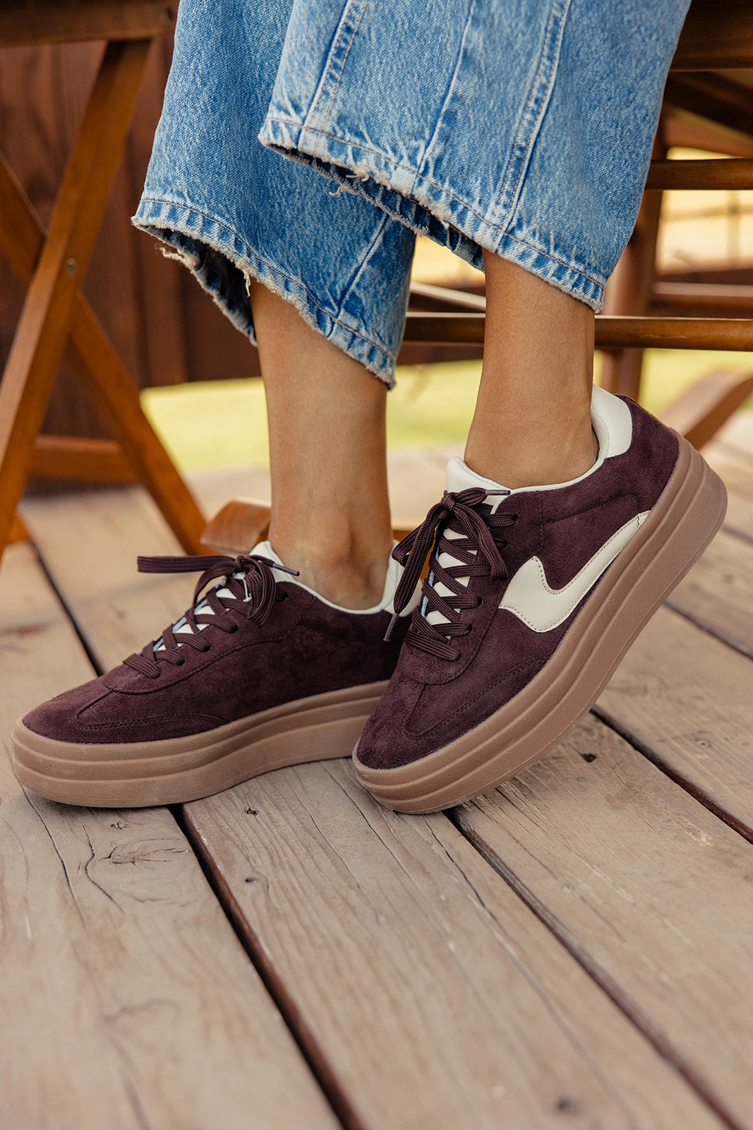 High End Mary Jane Shoes Shelby Platform Sneakers