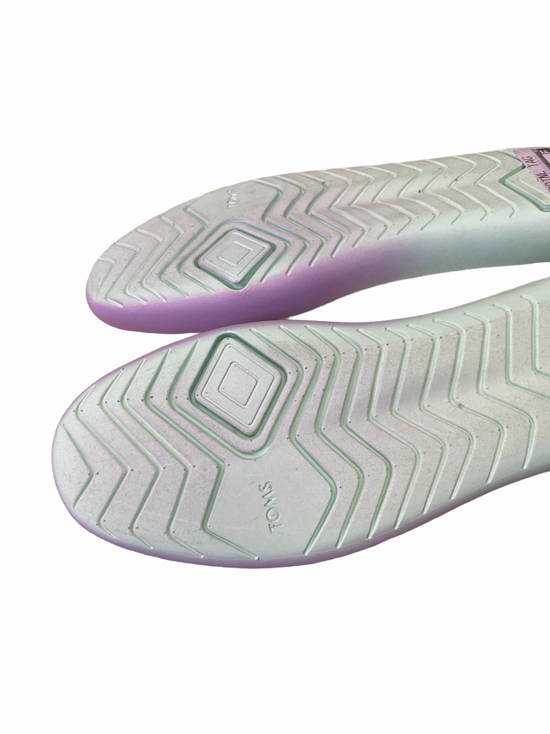 Shoes Platform By Toms In Purple & White, Size: 10 Mary Jane Shoes Heels Outfits