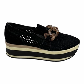 Shoes Sneakers Platform By Dolce Vita In Black, Size:6 Doll Shoes Velvet Fabric Flats Mary Janes