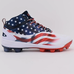 SIS X Lite Mid Cleats Blue And Black Soccer Cleats