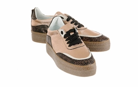 Don Hip Gold Dark Suede Brogues