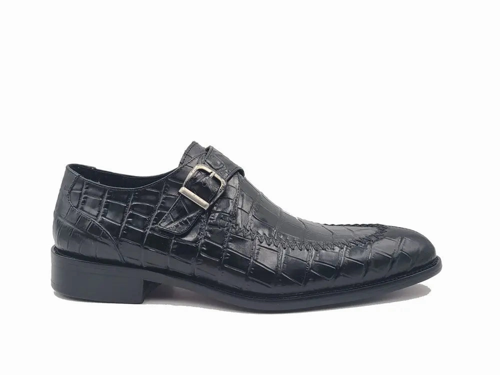 Meermin Brogues Single Monk Buckle Split Toe Loafer