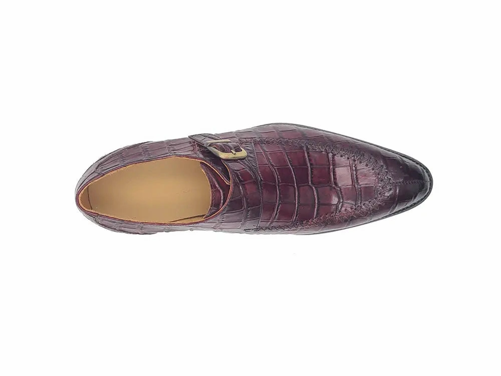 Brogue Shoes Uk Single Monk Buckle Split Toe Loafer