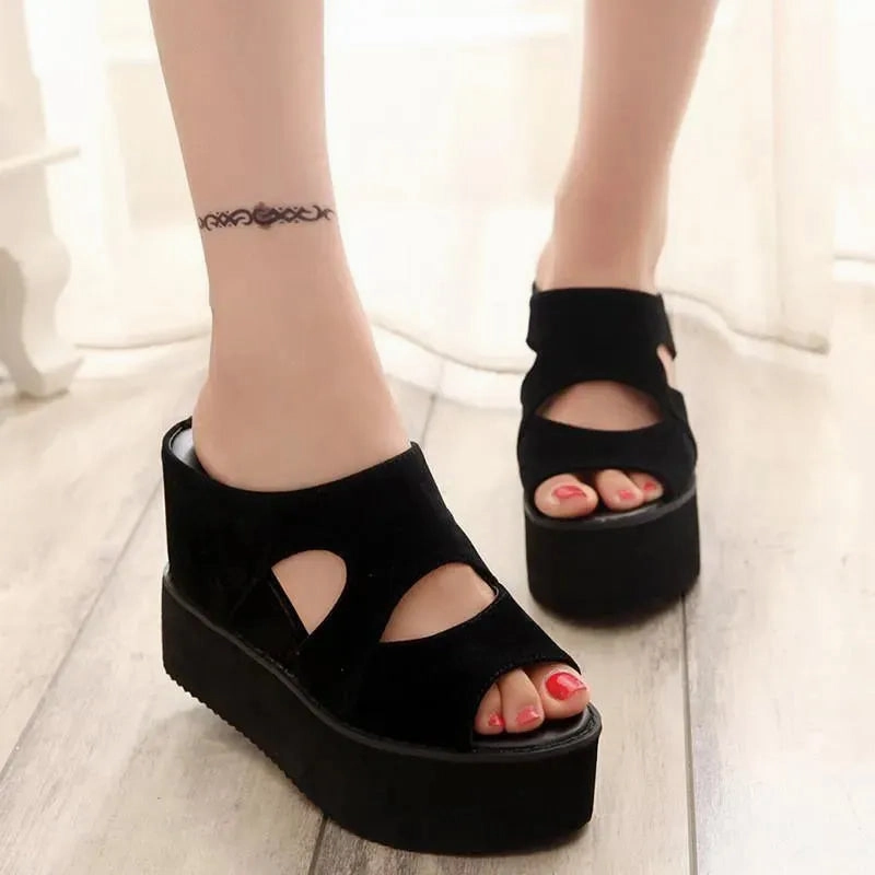 Platform Wedge Sandals Travel Active Mary Jane Shoes