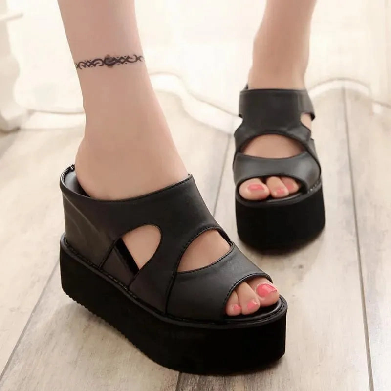 Platform Wedge Sandals Jbu Mary Jane Shoes