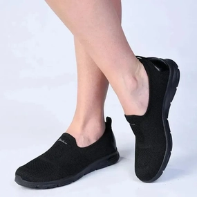 Warm Slip On Winter Boots Skechers Arch Fit Sunny Slip On Sneaker - Black