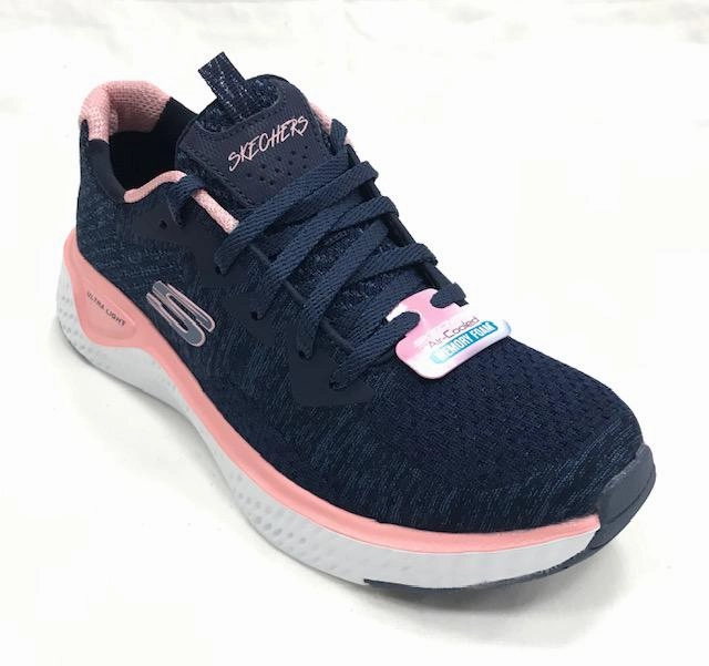 Skechers scarpa sportiva da donna Solar Fuse Brisk Escape 13328 NVPK blu-rosa Running Shoe Stores New York