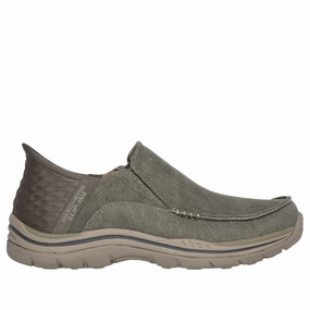Men's Slip-Ins Relaxed Fit: Expected-Cayson Khaki Dr Martens 8053 Leather Platform Casual Shoes
