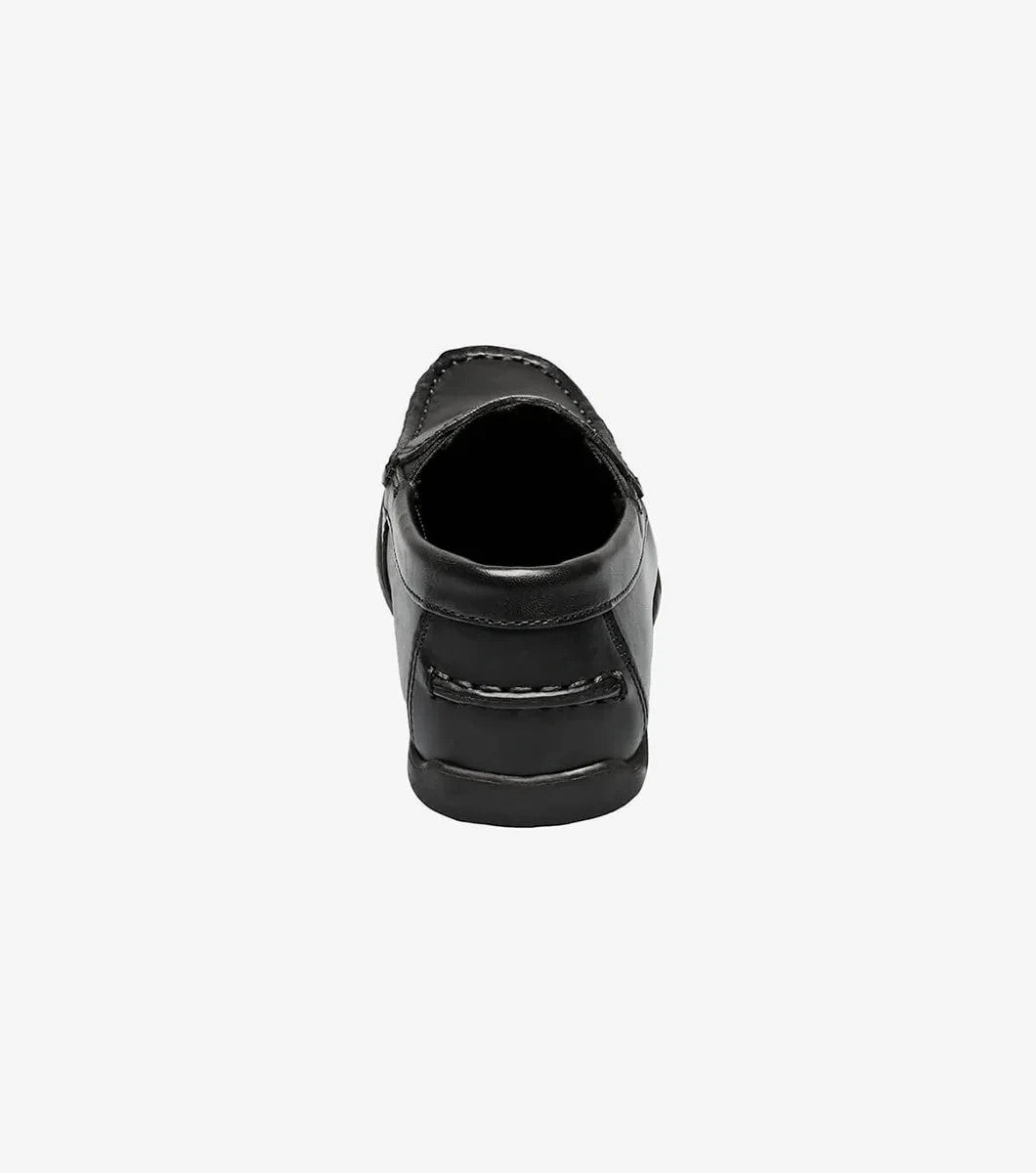 50s Penny Loafers Florsheim Jasper 16564-001 Loafer Kids Black Moc Toe Dress Shoes ZOGG339