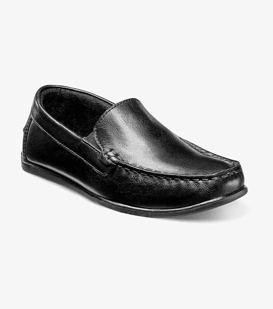 Vagabond Loafers Florsheim Jasper 16564-001 Loafer Kids Black Moc Toe Dress Shoes ZOGG339