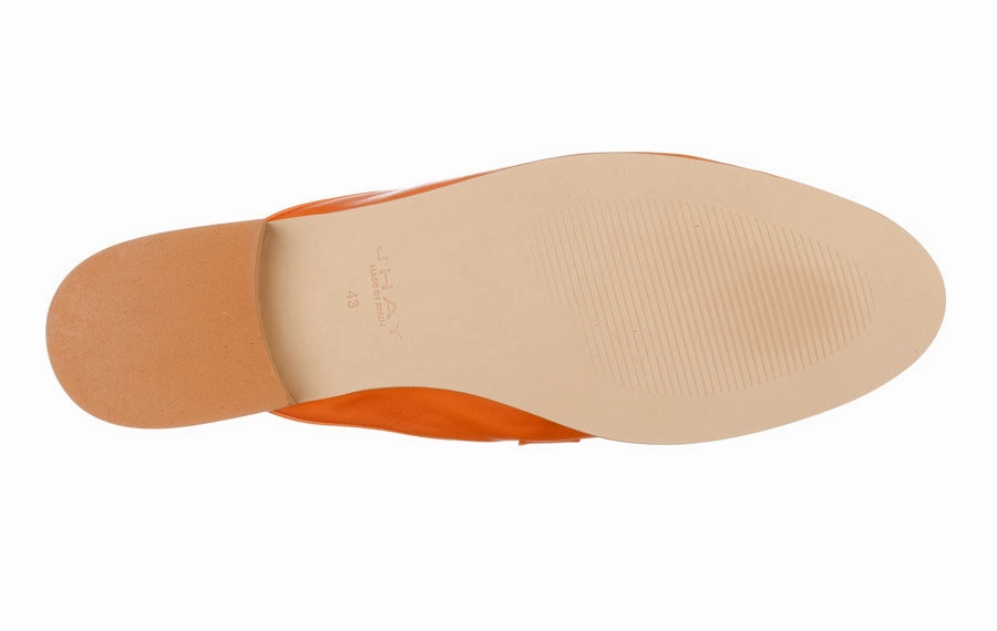 Dior Shoes Loafers Hay Fanta Orange