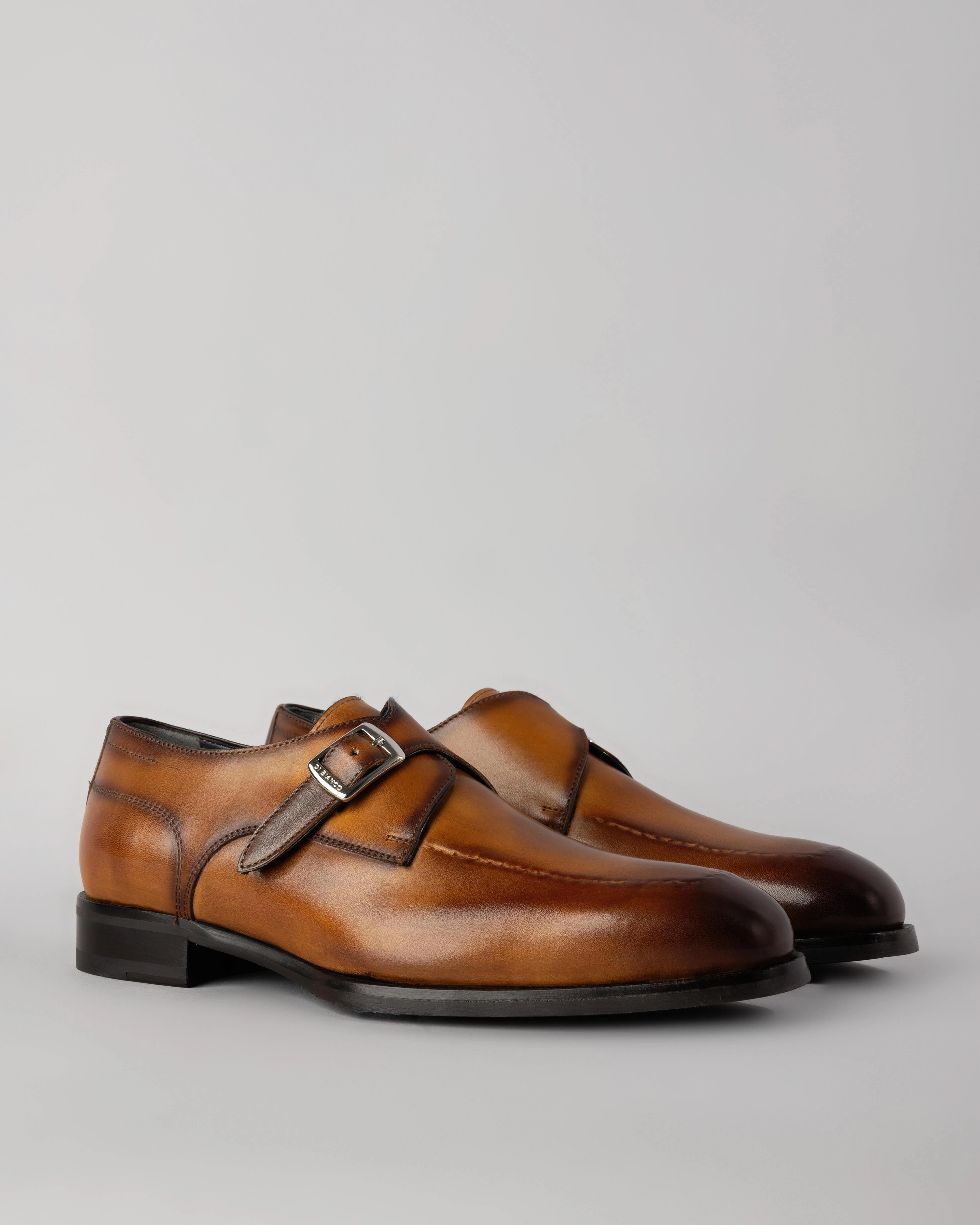 London Brogues Handcrafted Parma Monk Strap Shoe