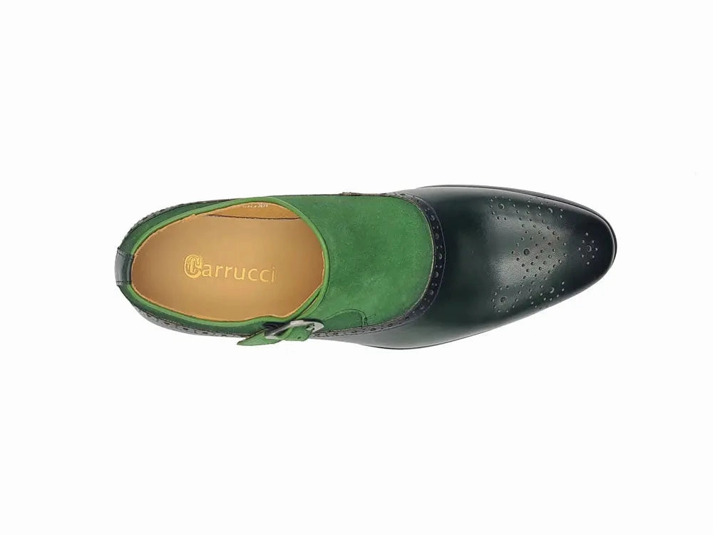 Flatform Brogue Shoes Sling Style Single Monk Loafer