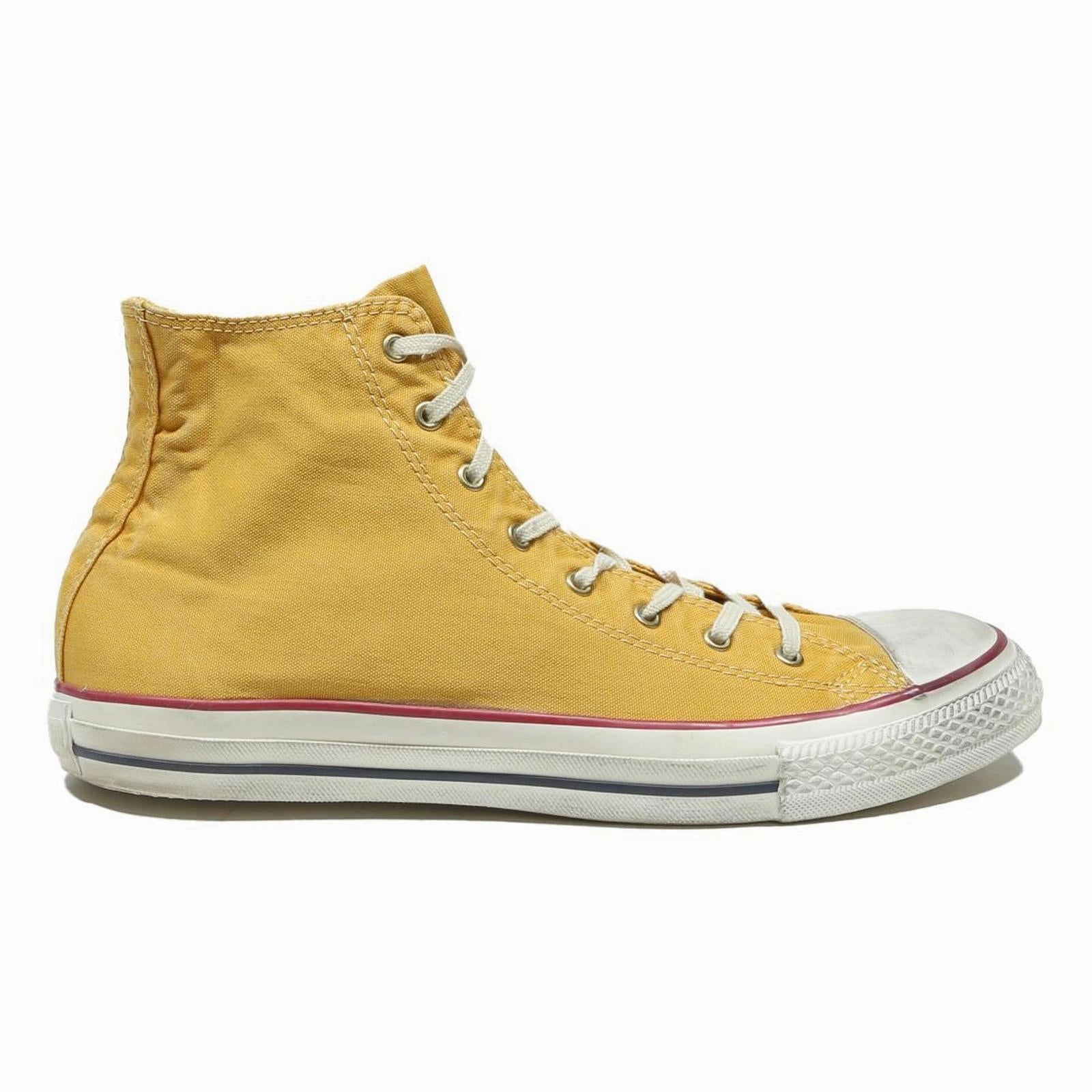 CONVERSE Chuck Taylor All Star Mens High Top Trainers Yellow Canvas UK 10 Casual Shoes To Wear With Slacks