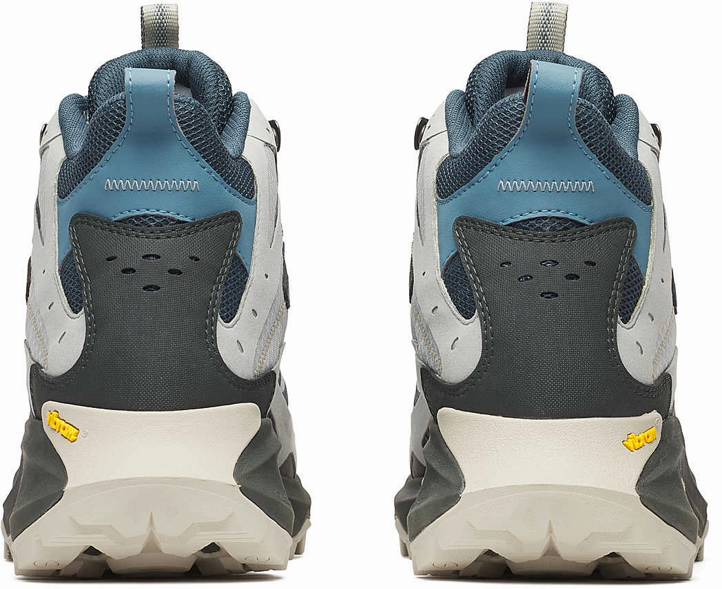 Merrell Moab Speed 2 Mid GORE-TEX Mens Walking Boots - Grey Waterproof Low Hiking Shoes