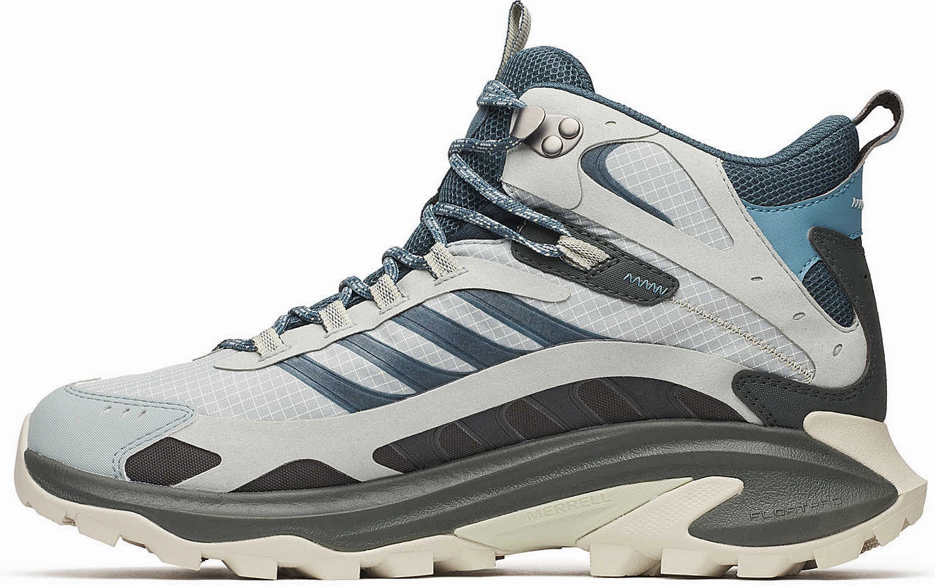 Merrell Moab Speed 2 Mid GORE-TEX Mens Walking Boots - Grey Hiking Shoes Brands In Malaysia