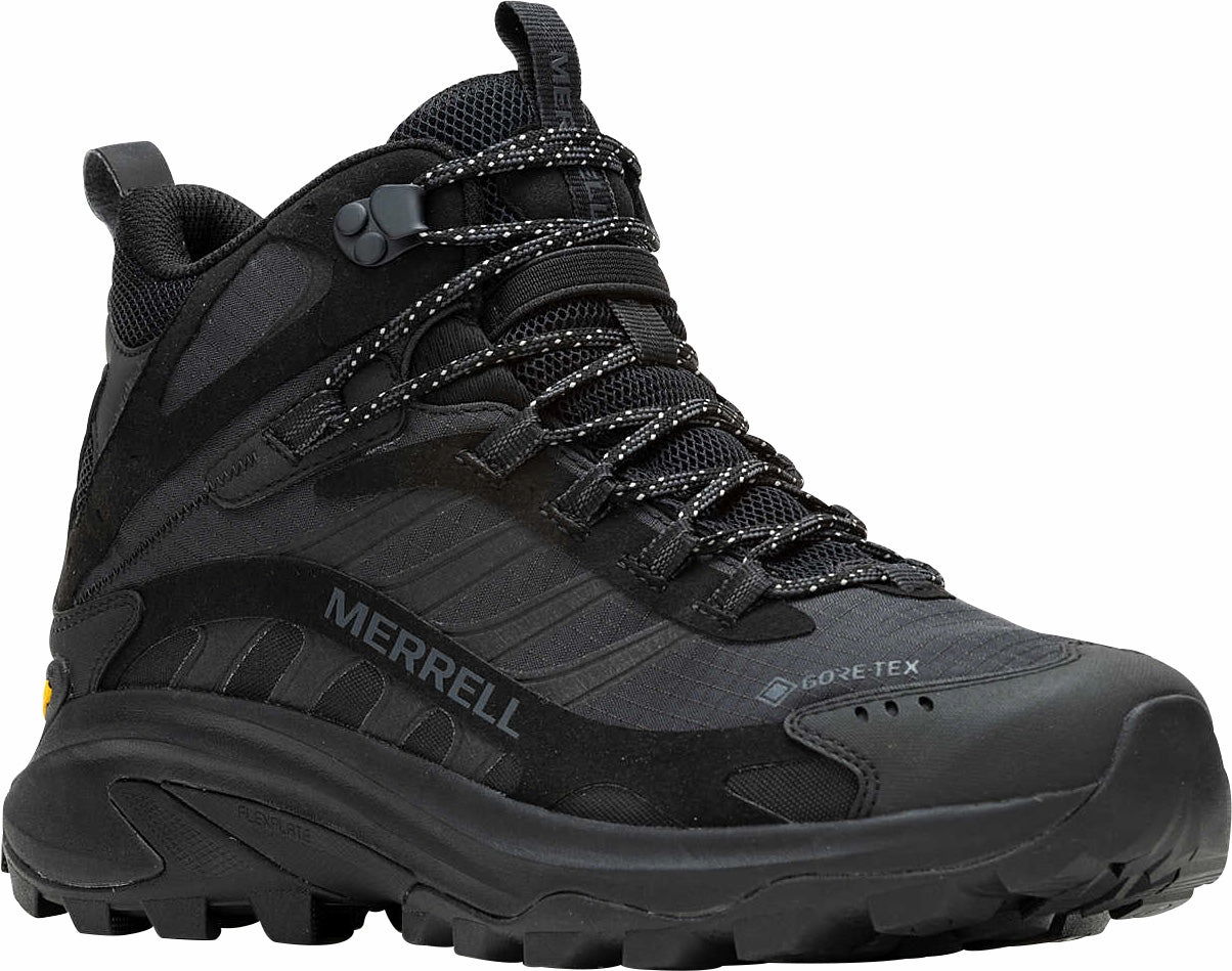 Merrell Moab Speed 2 Mid GORE-TEX Mens Walking Boots - Black Crane Hiking Shoes