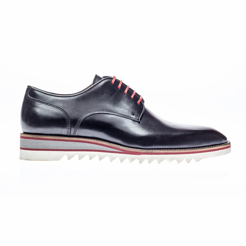 Lace-up Buckle Derby Shoe AMBERES SPORT CRUST BLACK