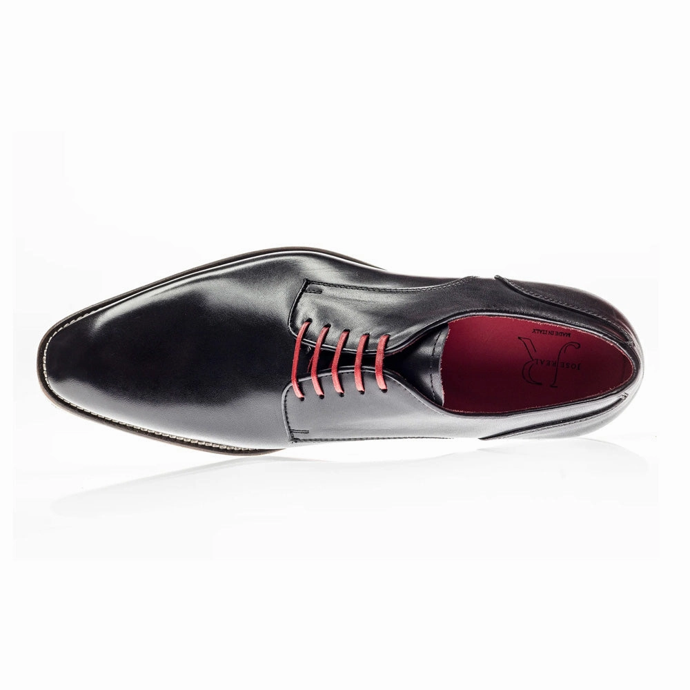 Modern Derby Shoes AMBERES SPORT CRUST BLACK