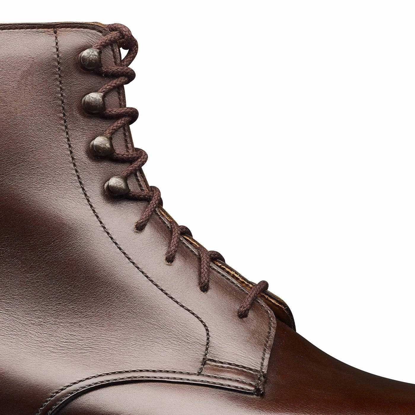 Eskdale 2 Dark Brown Wax Calf Strappy Lace Up Shoes