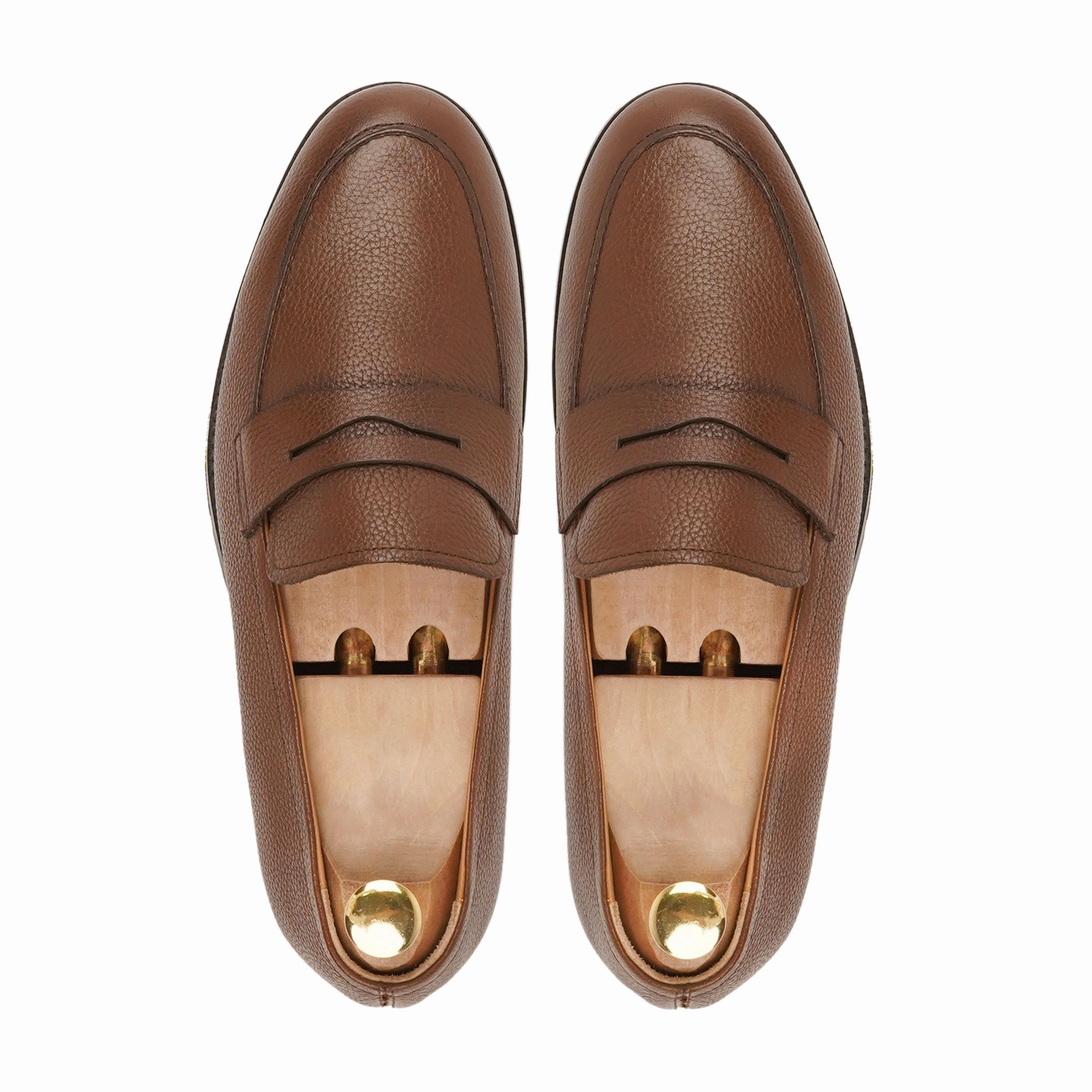 Vagabond Loafers Kenova Smeaton - Men's Brown Pebble Grain Leather Loafer