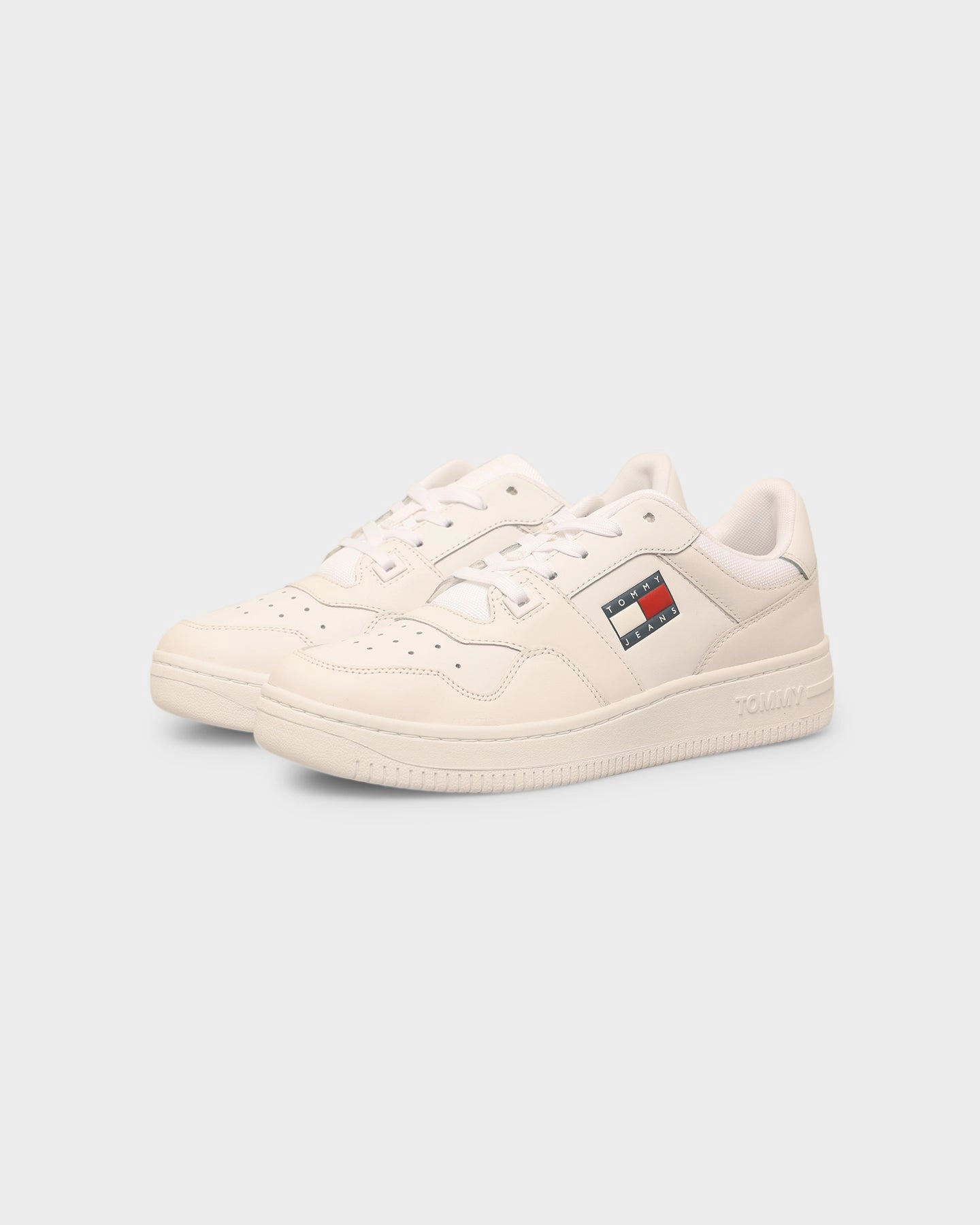 Wheat Basketball Shoes Tommy Jeans Women's Retro Basket White