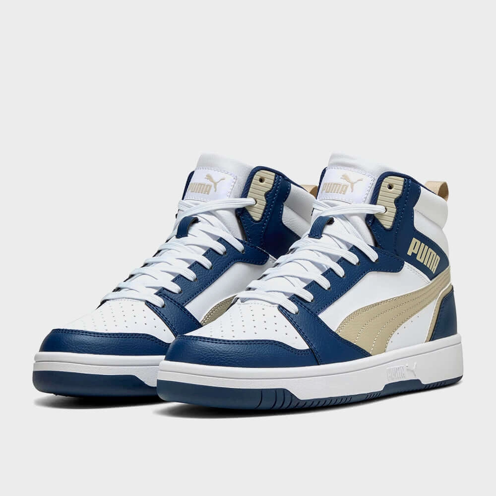 Top 10 Best Basketball Shoes 2024 Puma Mens Rebound V6 Mid Sneakers Blue