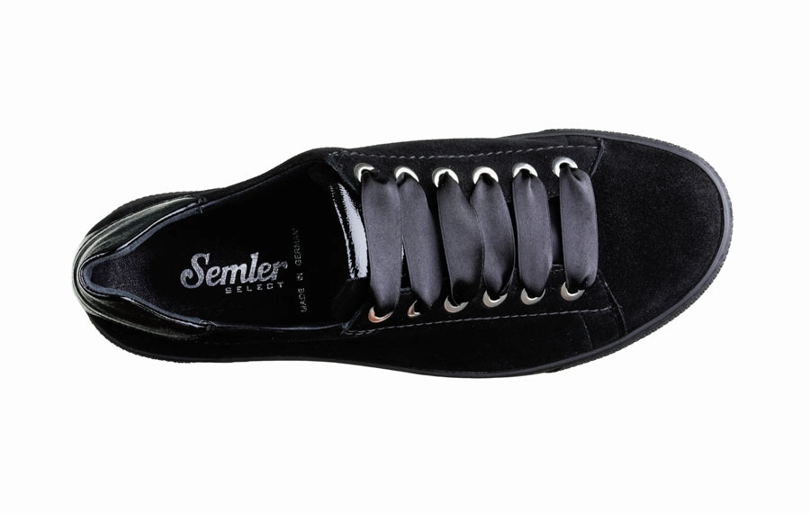 Sem Sam Black Comfort Ghillie Brogues