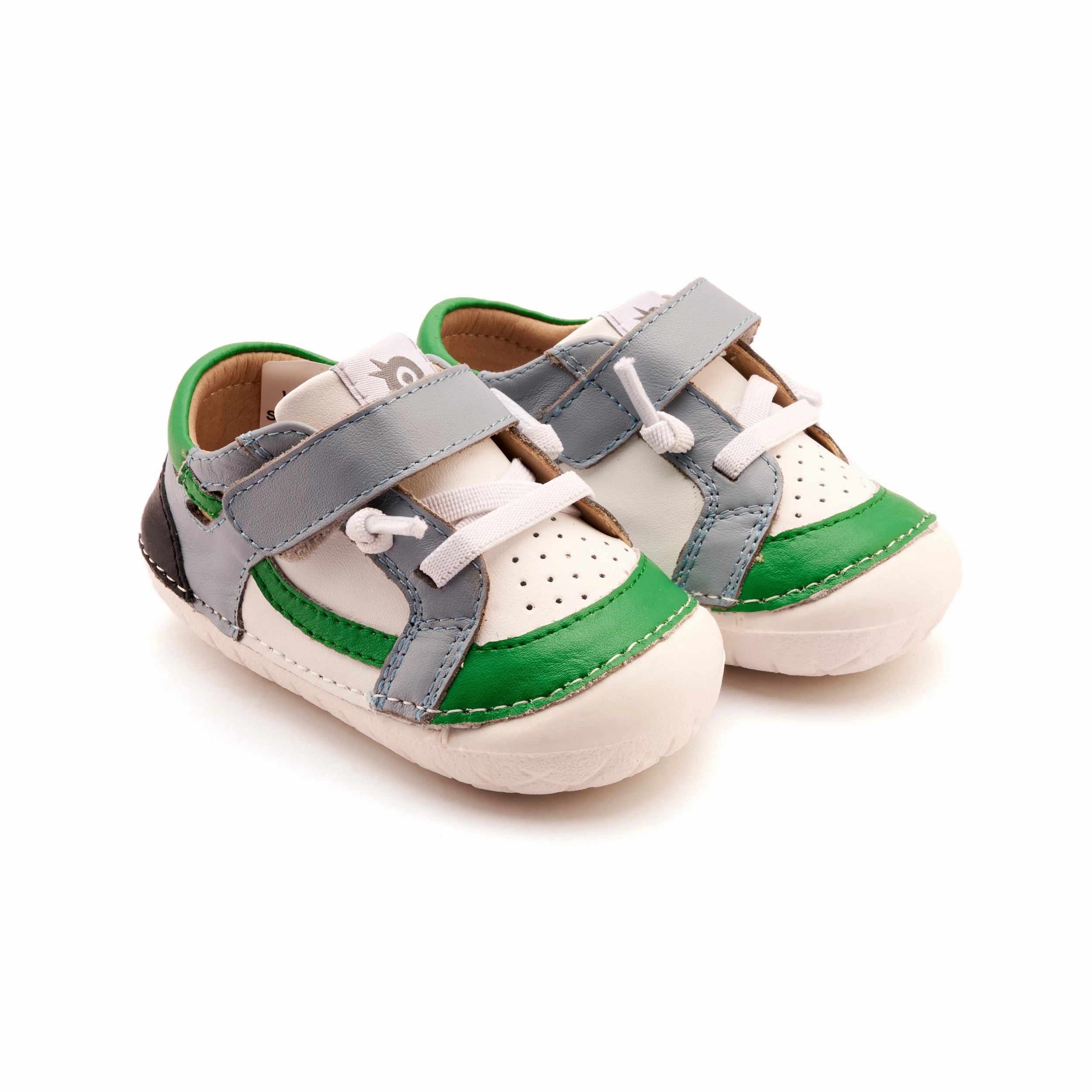 Old Soles Boy's Windy Pave Casual Shoes - Snow / Dusty Blue / Neon Green / Black Moon Boots For Snow