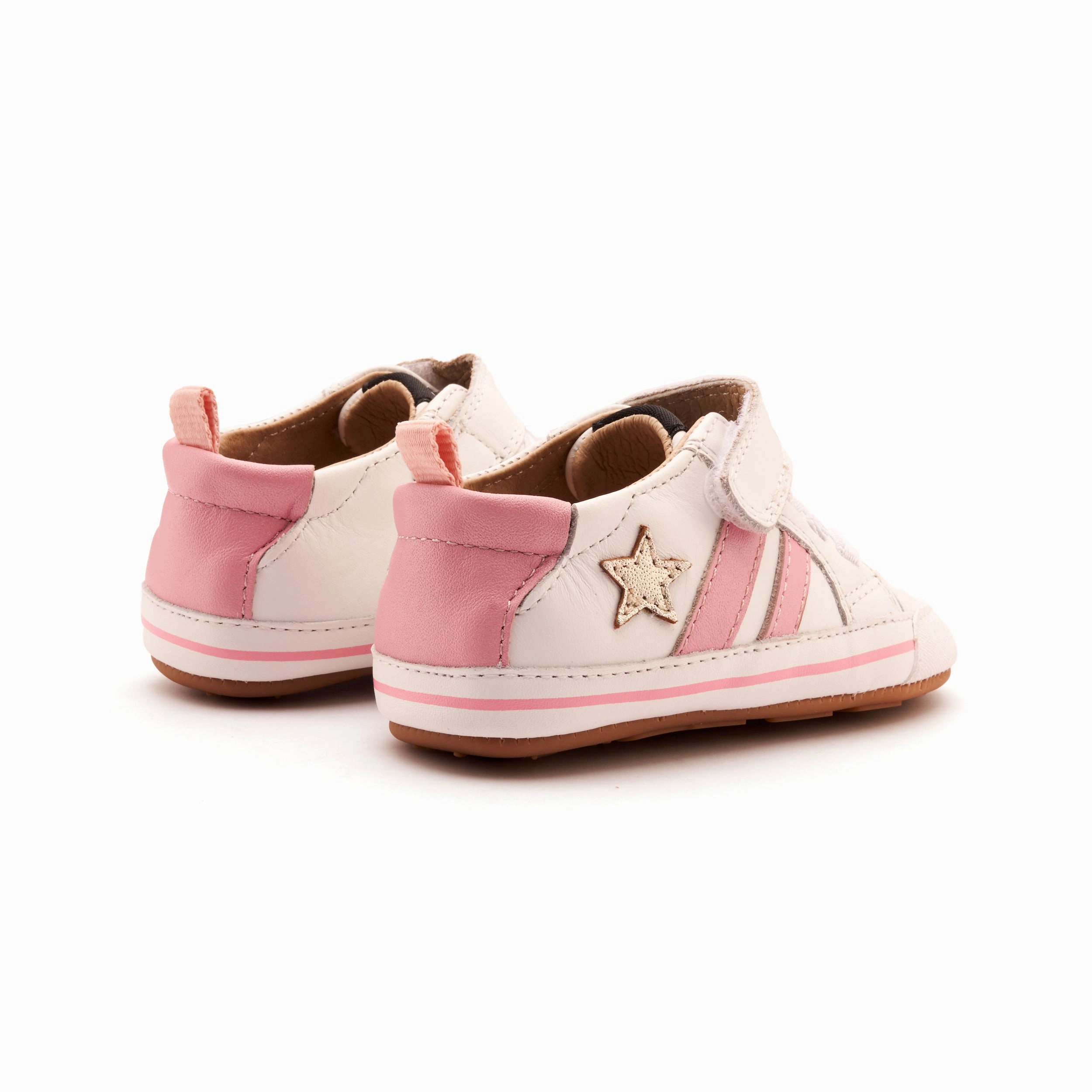 Old Soles Girl's Wos Baby Casual Shoes - Snow / Gold / Pearlised Pink Snow Removal Boots