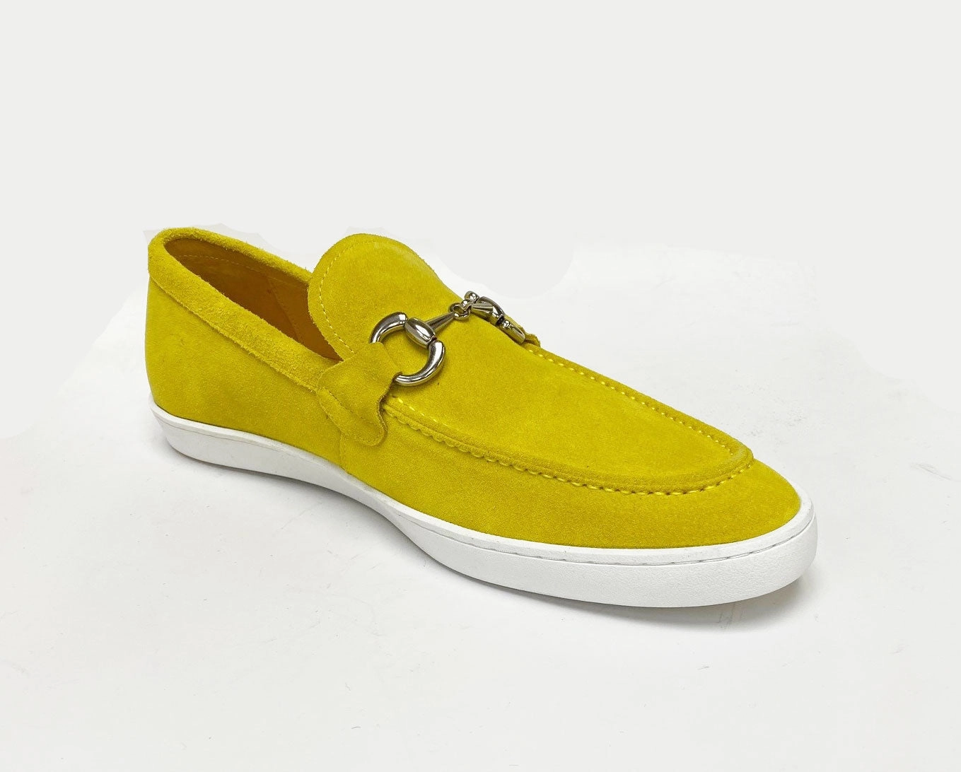 House Shoes Slip On Suede Slip-On Horsebit Sneaker Yellow