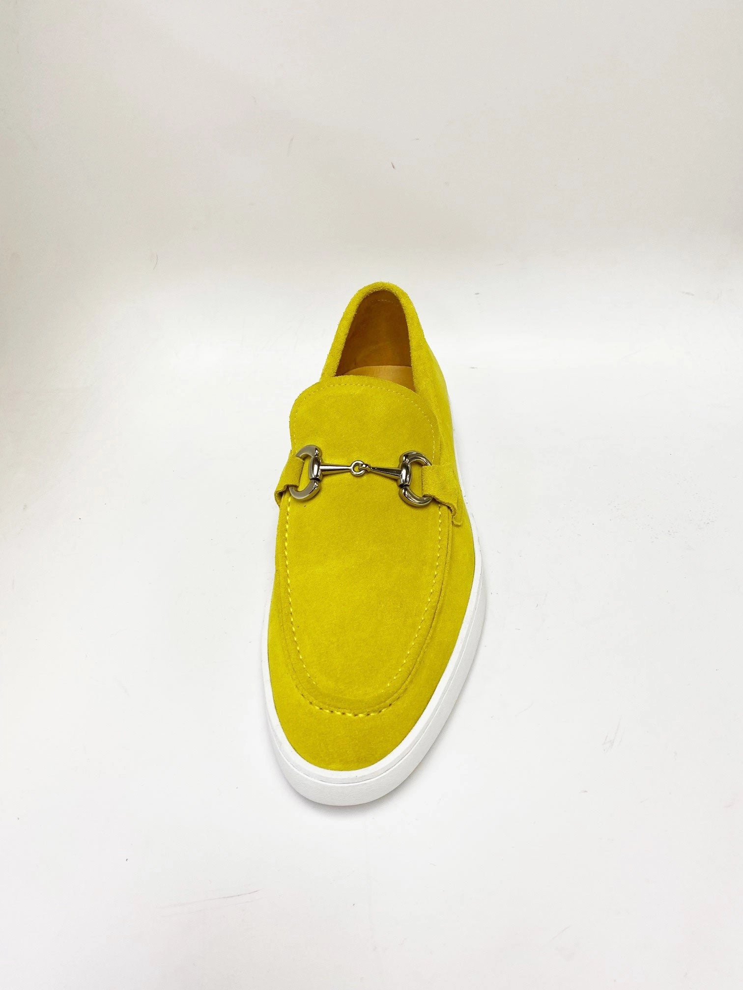 Ryka Slip On Sneakers Suede Slip-On Horsebit Sneaker Yellow