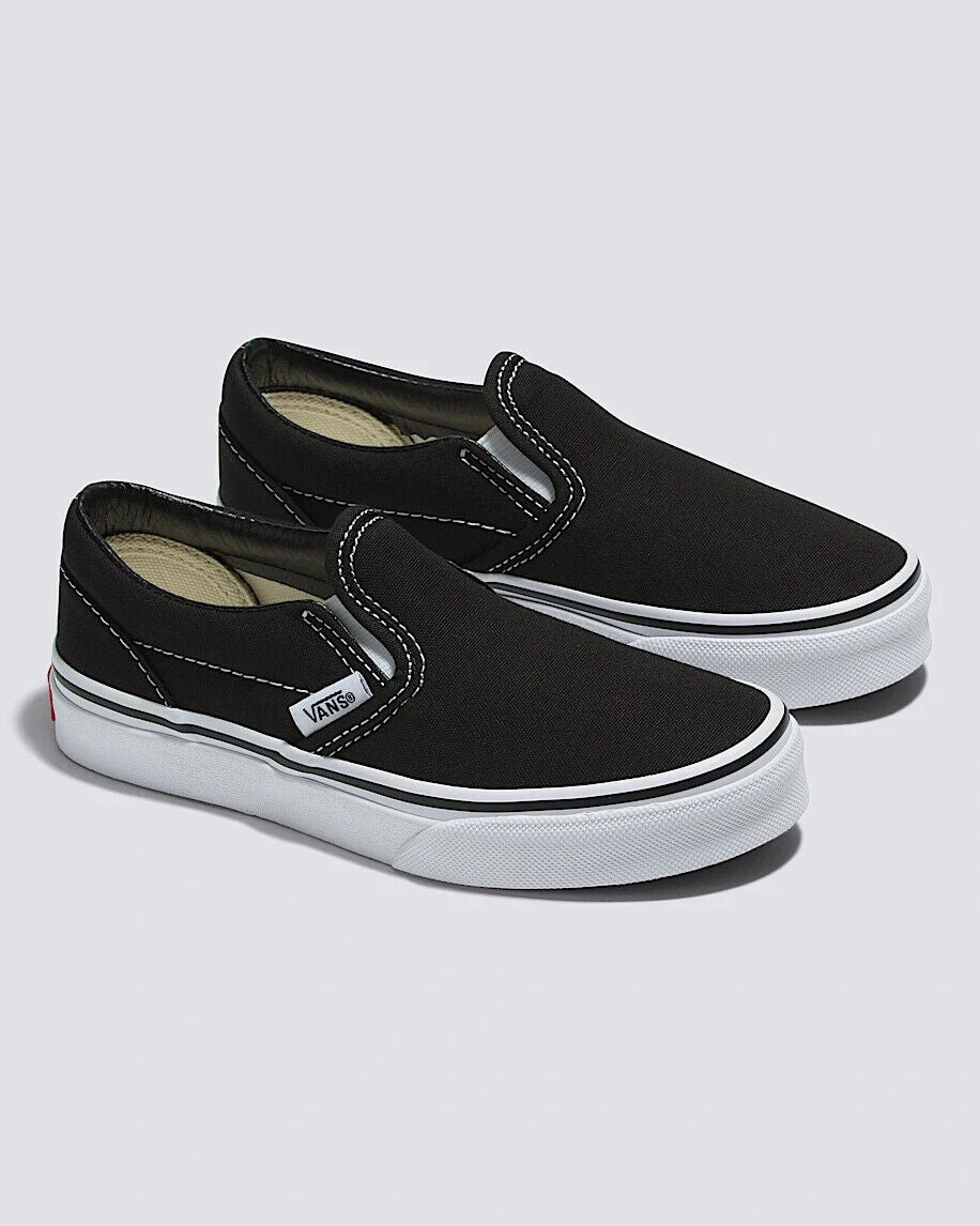 Slip-on Shoes Leather Classic Slip-On 'Black/White' Little Kids' Shoes