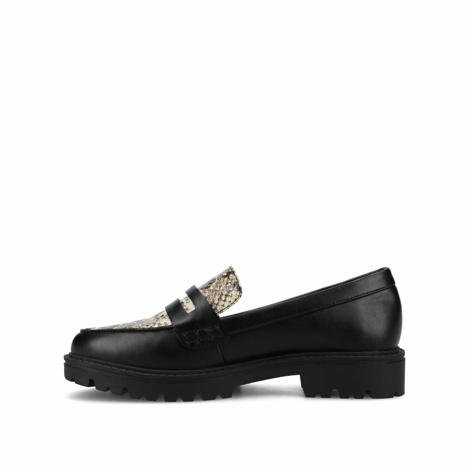 Emma Chamberlain Loafers KENLY LOAFER FLATS IN SNAKE