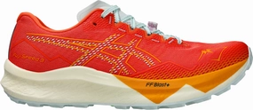 Asics FujiSpeed 3 Mens Trail Running Shoes - Red Hiking Shoes Vs Trail Runners