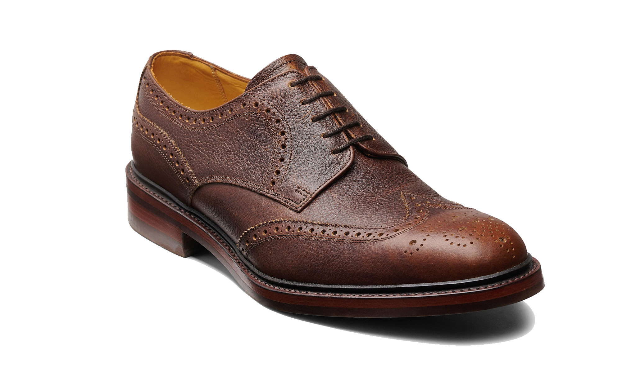 Kelmarsh - Ansiao Brown Suede Wingtip Brogues